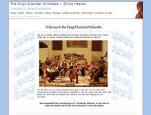 Tablet Screenshot of kingschamberorchestra.co.uk